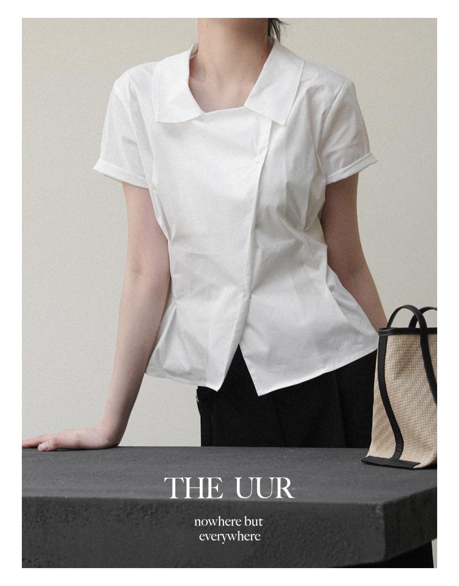uur Epiona double button shirts [pure-ivory]