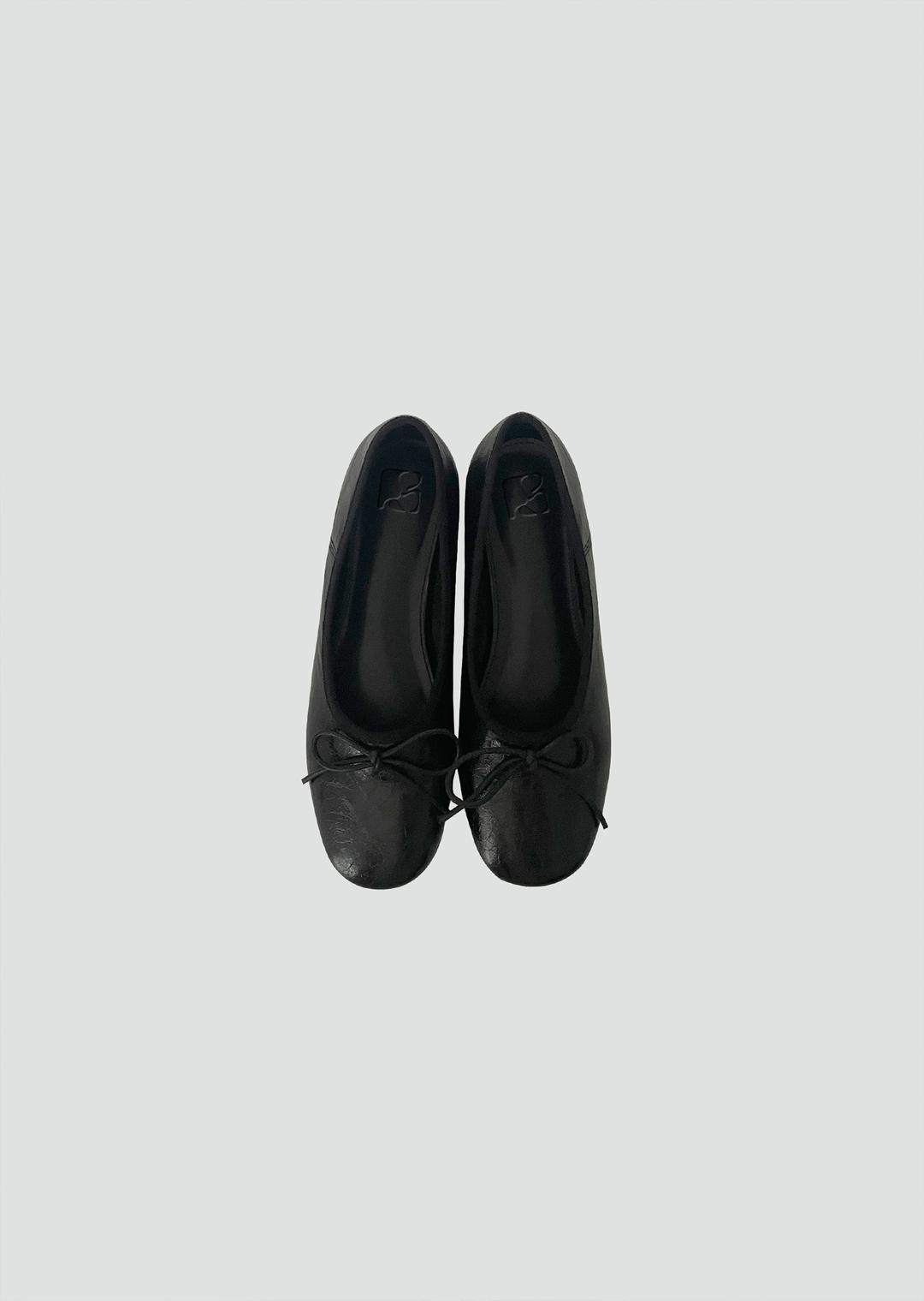ribbon flat shoes (3color)