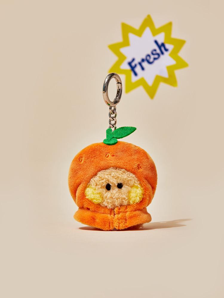 라인프렌즈 BT21 SHOOKY 미니 미니니 오렌지 과일 인형 키링