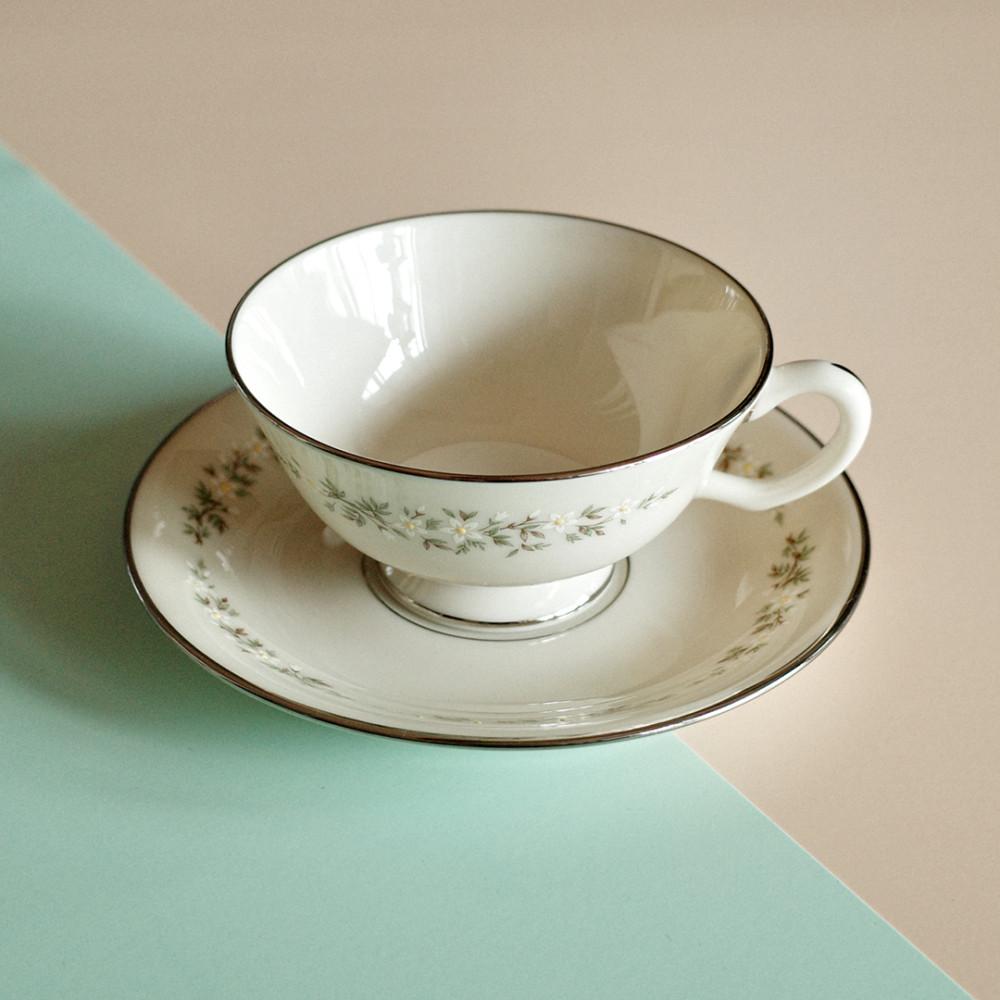 레녹스 브룩데일 Lenox 미국빈티지 커피잔 찻잔세트 홍차잔 앤틱 컵앤소서