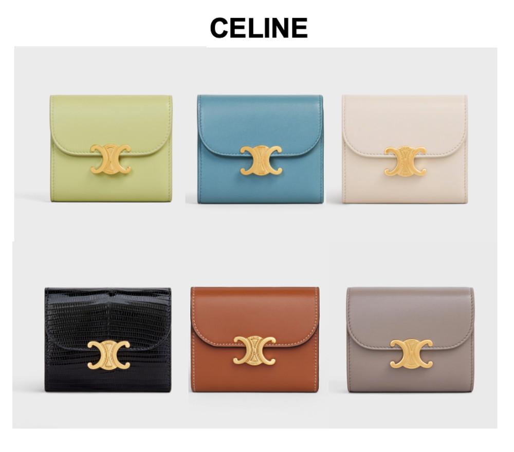 [독일직구] 셀린느 트리오페 부드러운 램스킨 스몰 트리오페 지갑 6컬러 SMALL TRIOMPHE WALLET 10D783DPV.15LJ