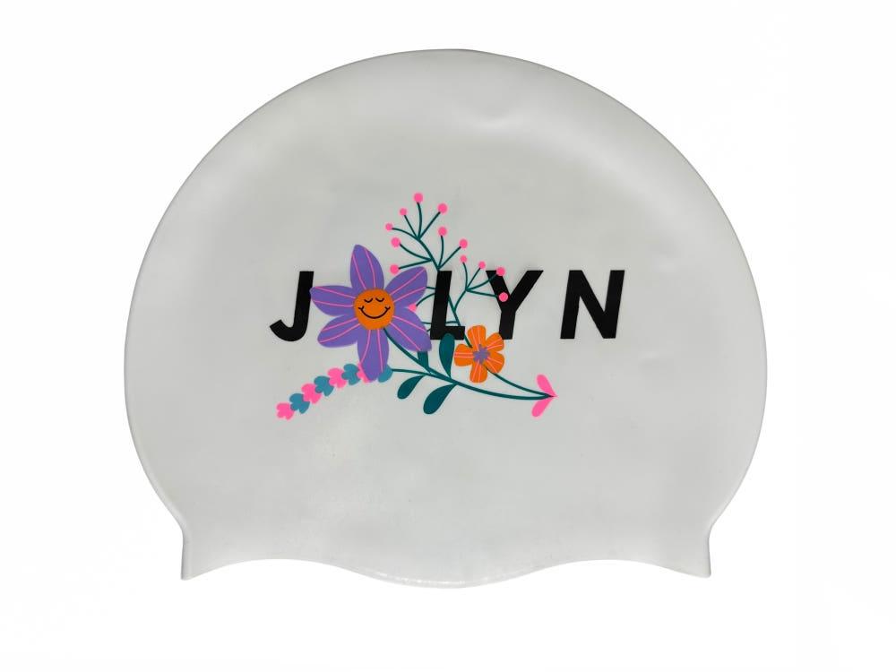 졸린 미국 수모 실리콘 수영모 플뢰르 Jolyn Swim Caps Fleur