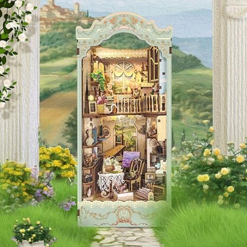 DIY 북엔드 책꽂이 미니어처 피아노의 숲