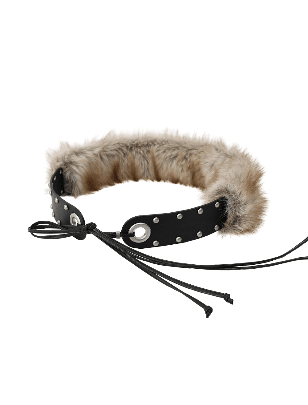 2WAY FUR BELT [Black]