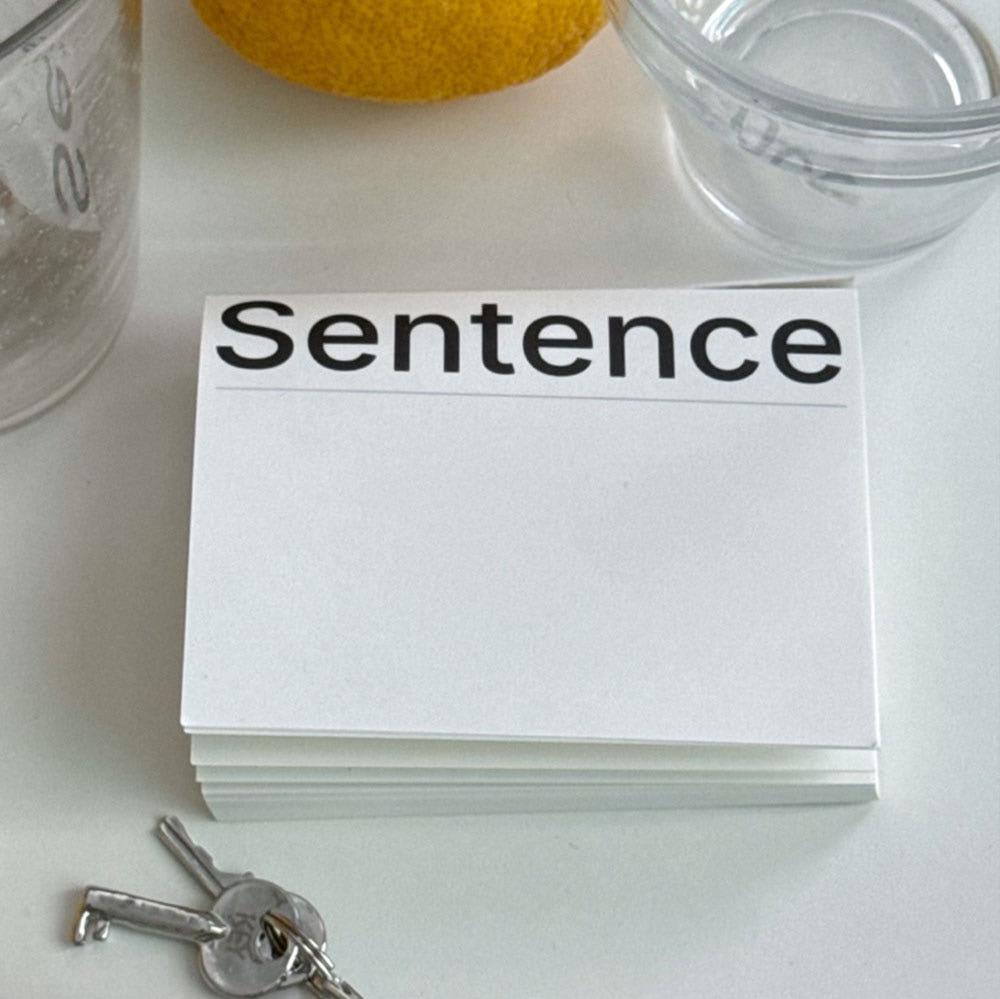 메모패드 06 Sentence