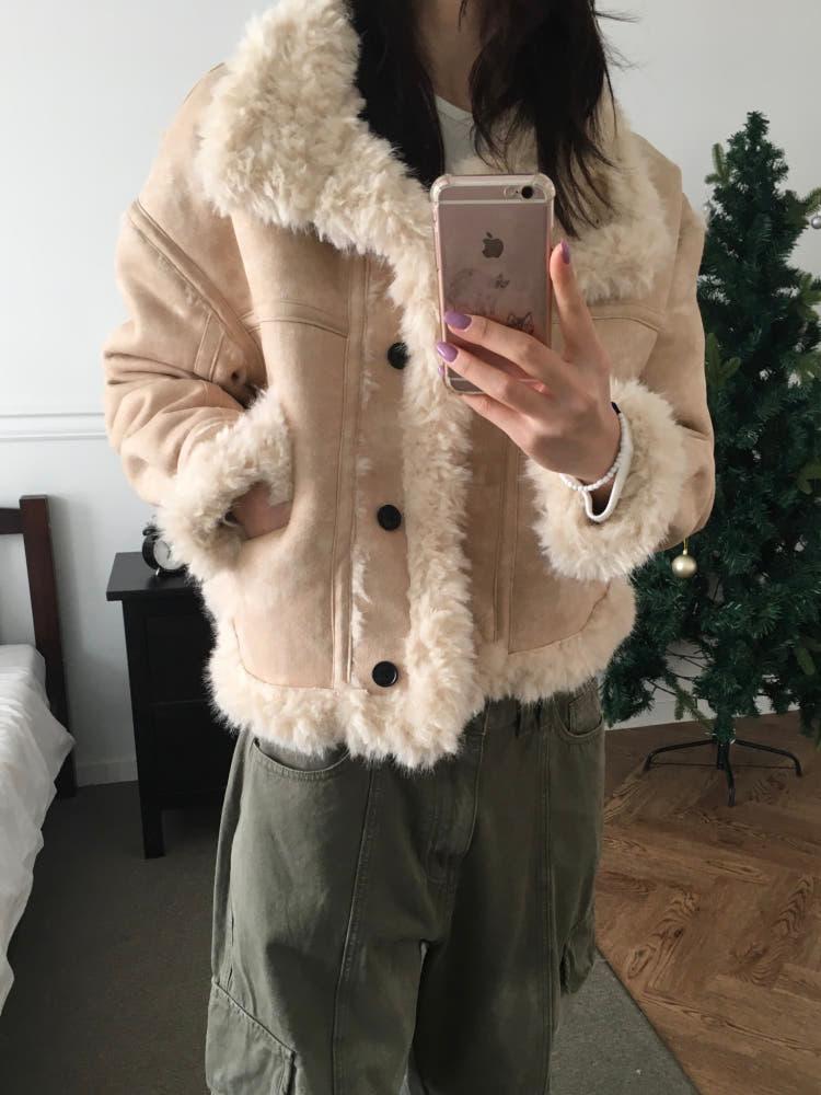 [MD 추천!] 몰튼 퍼 무스탕 JK (one color)