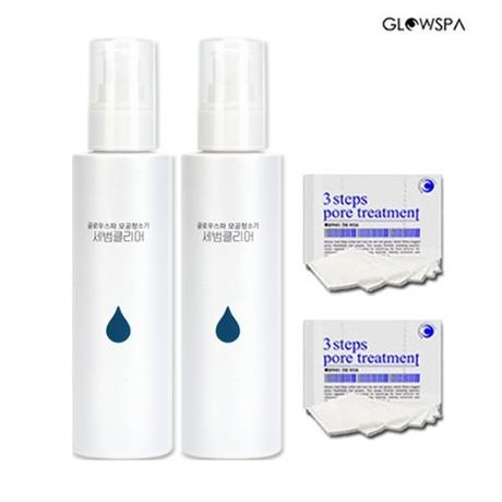 글로우스파 세범클리어 100ml 1+1+화장솜60매 / 모공청소기 블랙헤드 피지제거