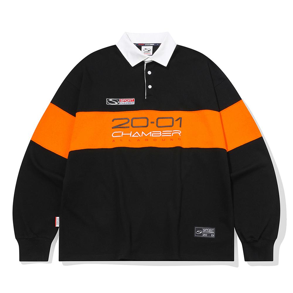 SC 2001 럭비 티셔츠(블랙)