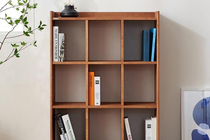 에디터의 서재 원목 베이직 오픈 책장 3X3 3colors_J63