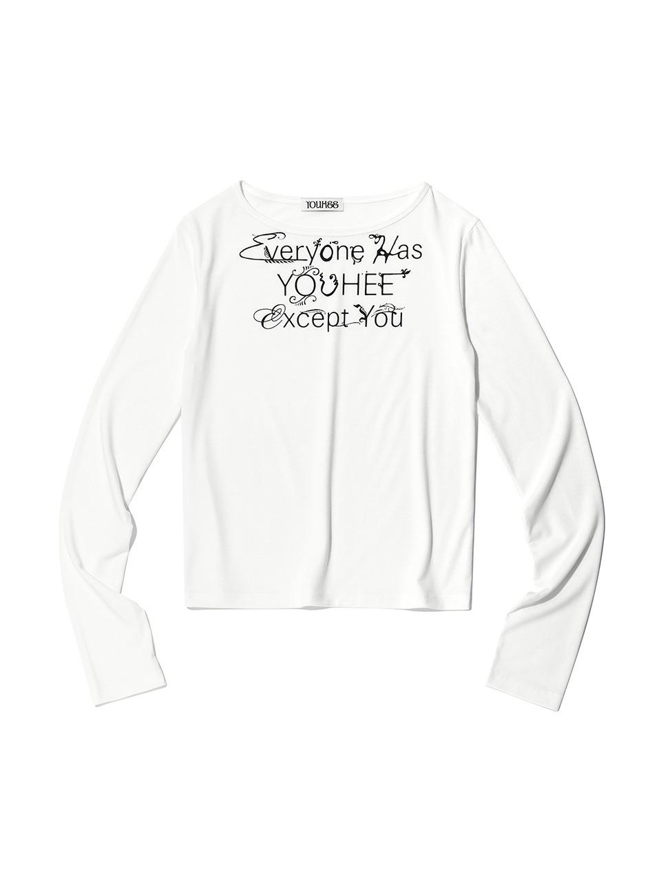 (09/23 순차배송) LETTERING LONG SLEEVE IVORY