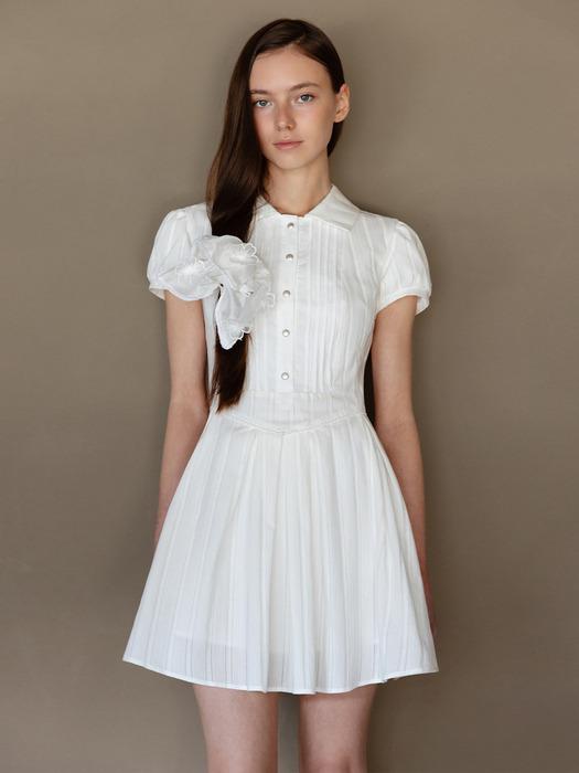 LISIANTHIUS PINTUCK PLEATS DRESS_TT5S605IV