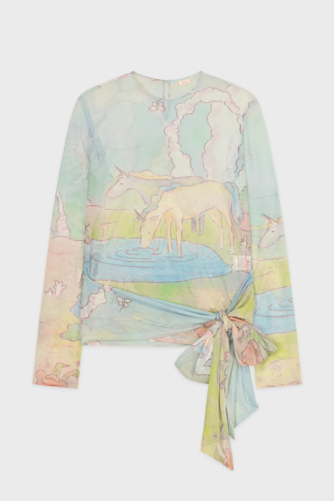 SN Horse Tie Long Sleeve (Blue)