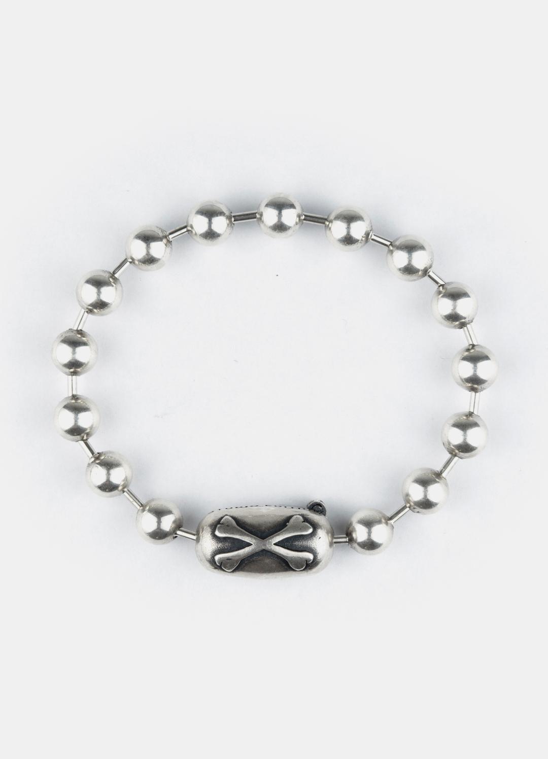 Cross Bone Ball Chain Bacelet