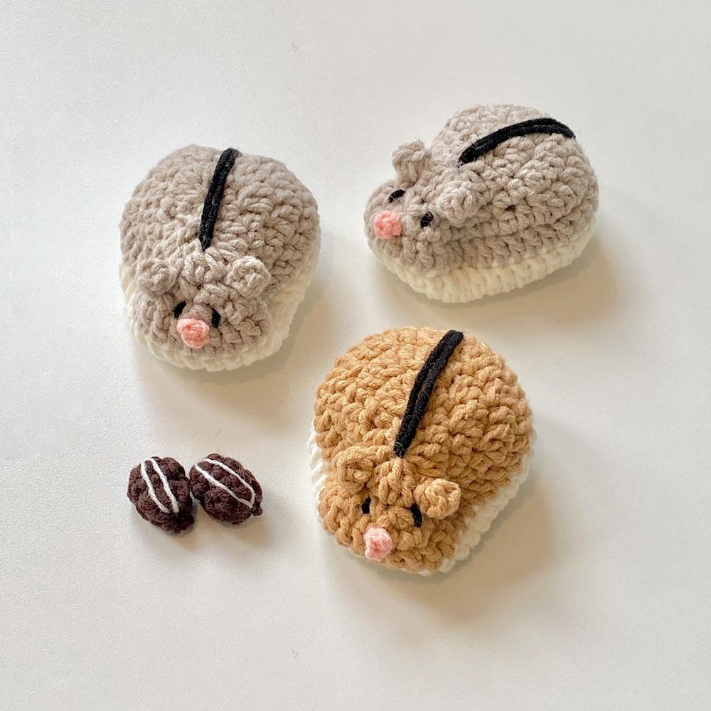 [도안] 햄스터+해바라기씨 수세미&인형(키링)