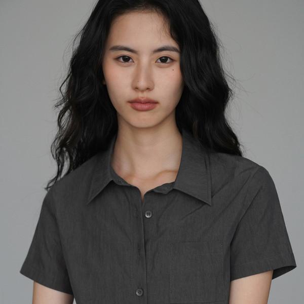 Gray Mono Half Shirt