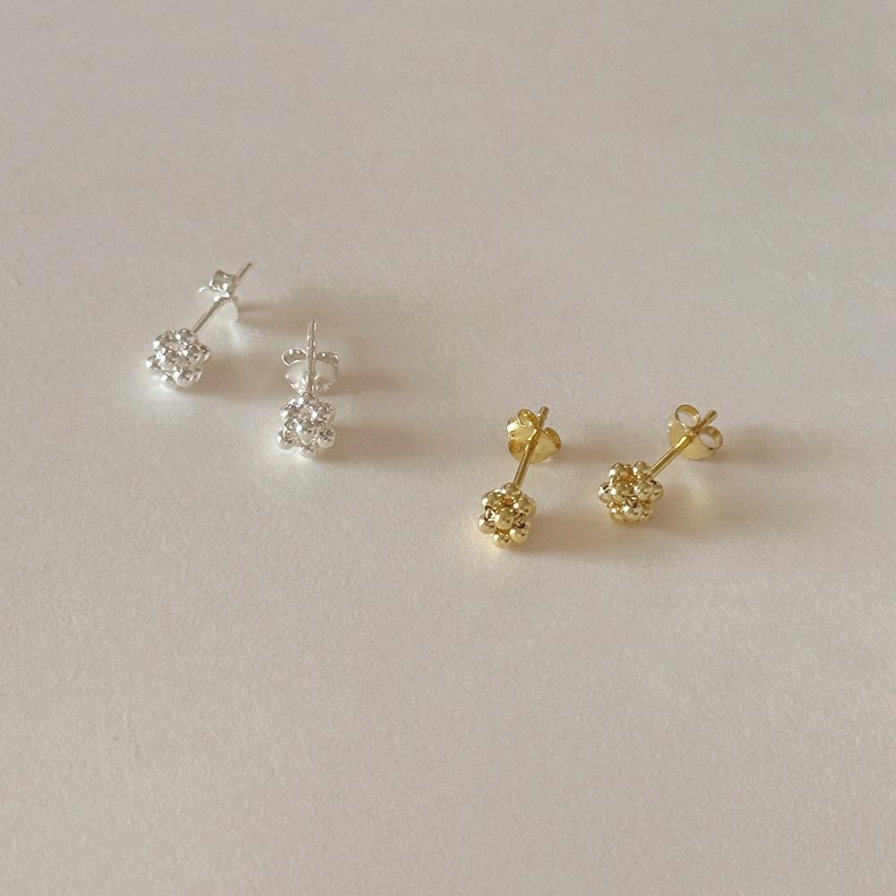 (실버925) berry earring 데일리 스터드 볼 베리 귀걸이