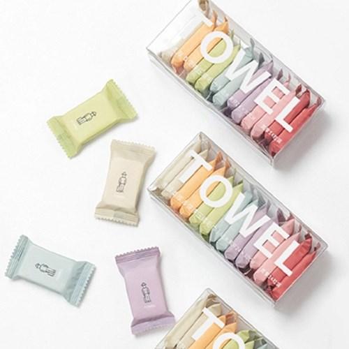 등산 여행시 가방에 쏙 휴대용 건조압축 수건 1+1 세트 YM47