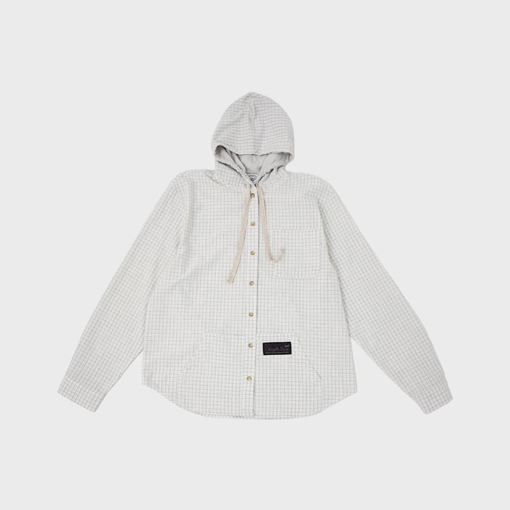 [2차 재입고] Haru Hoodie Shirt Light Check Green