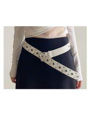 punk eyelet belt (2color)