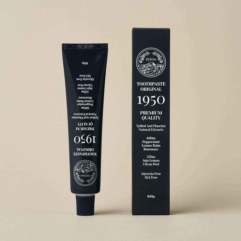1950 제주 시트러스 블랙 오가닉 불소 치약 100g