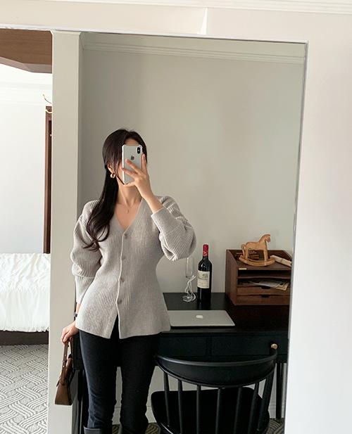 바닐라 울 가디건