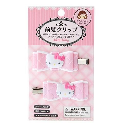 C헬로키티 Q리본 앞머리 헤어핀7097