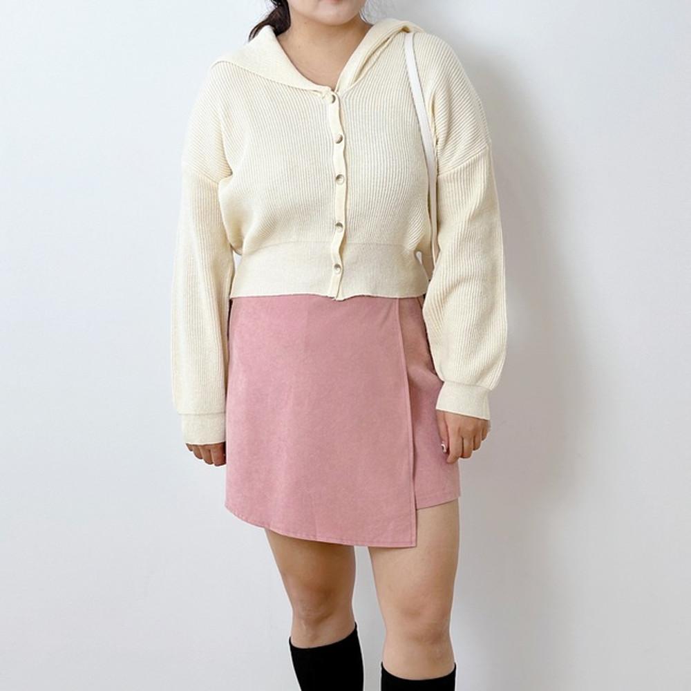 베티 스웨이드 랩 치마바지 [빅사이즈 S~2XL]