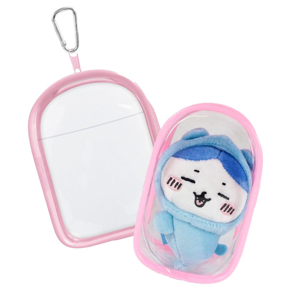 CRUX 크럭스 PIC TOO 인형을 넣을 수 있는 PVC 이타 파우치 S사이즈 핑크