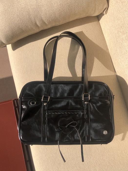 Classic ribbon schoolbag_black