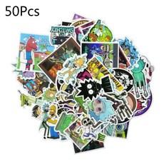 50pcs Rick and Morty Mort Waterproof 스티커 노트북 오토바이 노트북 워터프