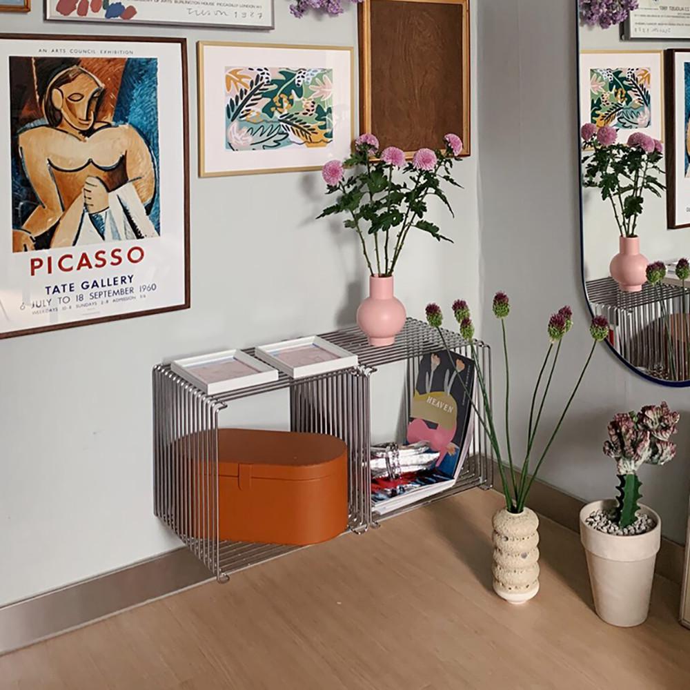 몬타나 팬톤 와이어 싱글 큐브 모듈 선반 사이드테이블 협탁 Montana Panton