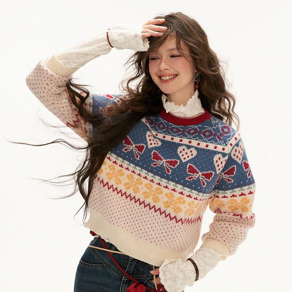 Heart & Ribbon Fair Island Sweater