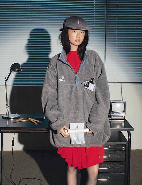 sheep needlepoint fleece top / 4차 예약배송