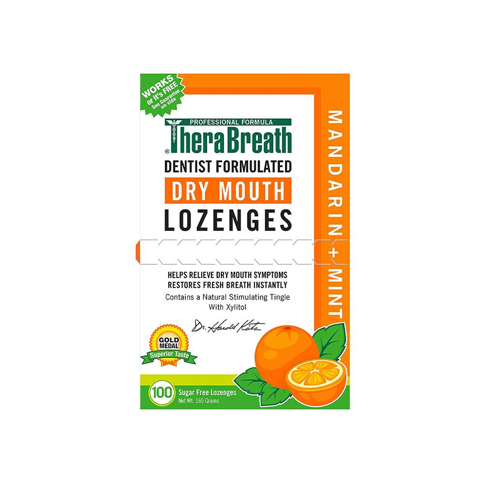테라브레스 드라이 마우스 슈가프리 캔디 만다린 민트 100정 [원산지:미국산(therabreath)]