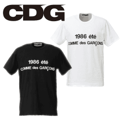 CDG 꼼데가르송 반팔 티셔츠 1986 로고 남여공용