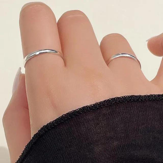 [무배] 실버925 민자 심플 앵게이지 가드링 은반지