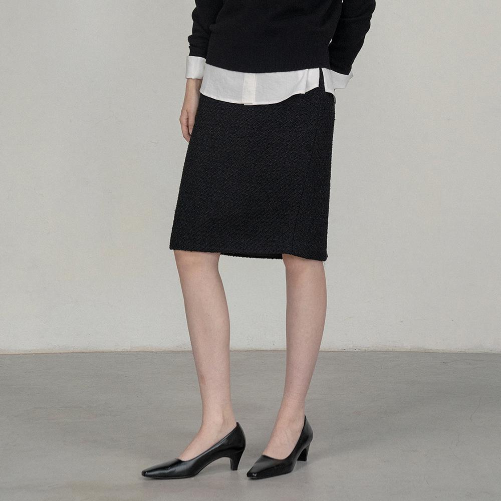 SIST9042 캐서린 트위드 스커트_Black