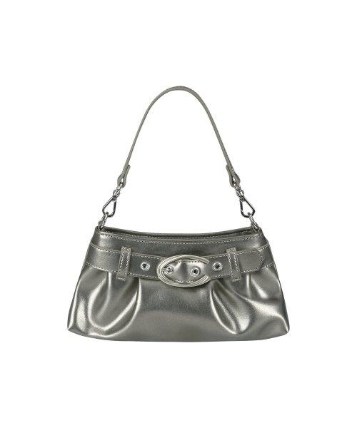 큐리티(CURETTY)  C BELTED HOBO MINI BAG_SILVER - 사이즈 & 후기 | 무신사