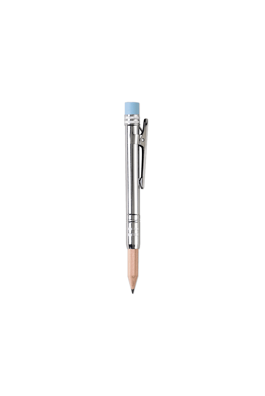 HB Pencil Holder With Blue Eraser