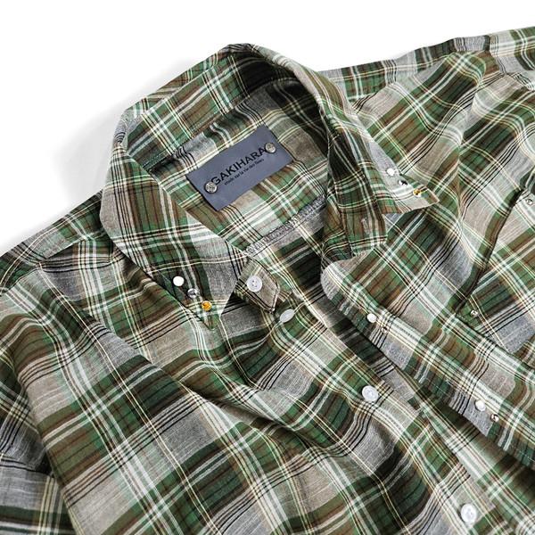 Raska yellowgem western check shirts (green)