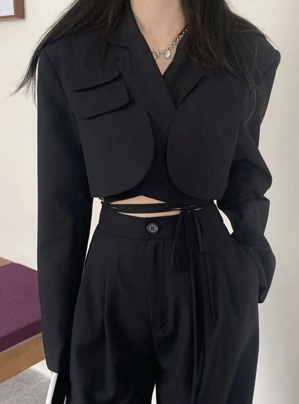 루빈스 크롭 자켓