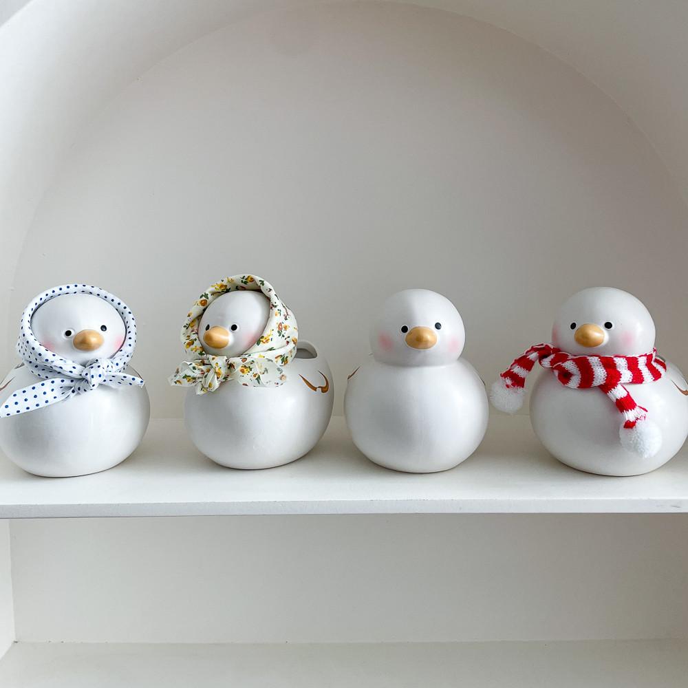 피크닉덕 팟 귀여운 세라믹 화분 인테리어 디자인 다육이 토분