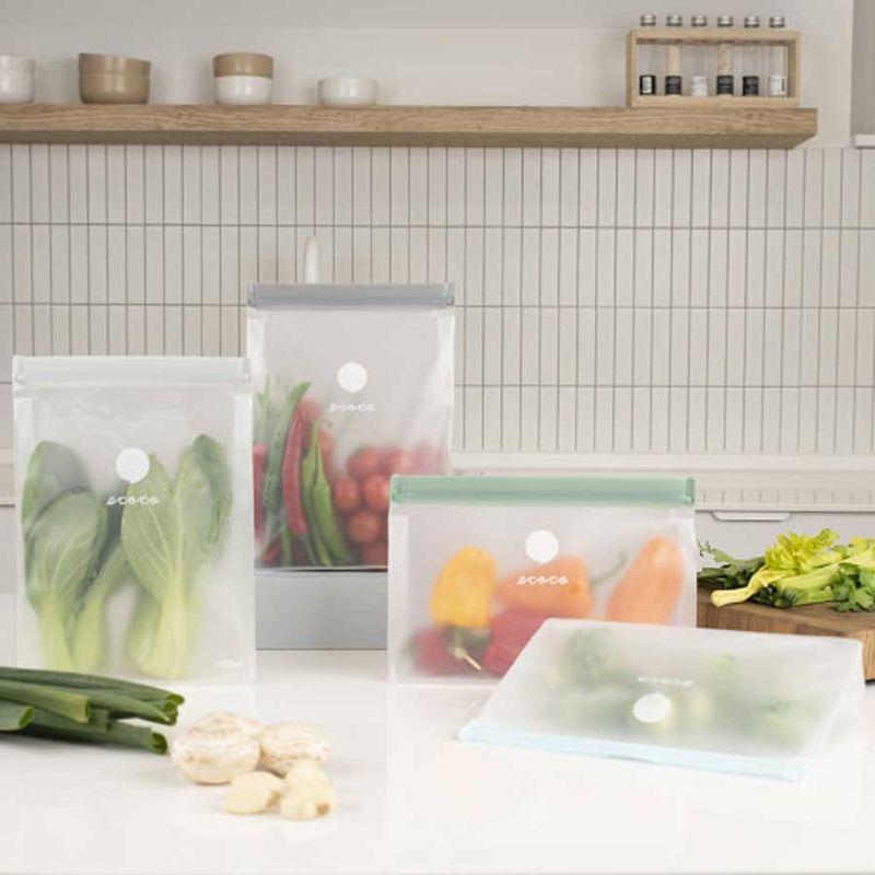 에코코 다회용 지퍼백 2입