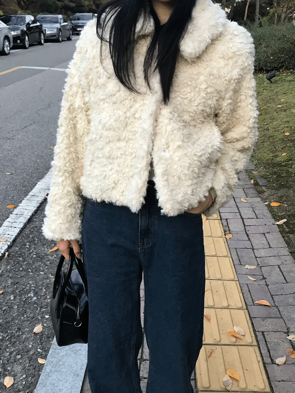 르앙 버터 퍼 자켓