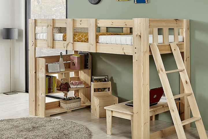 마리노 편백나무 원목 벙커침대 싱글 프레임