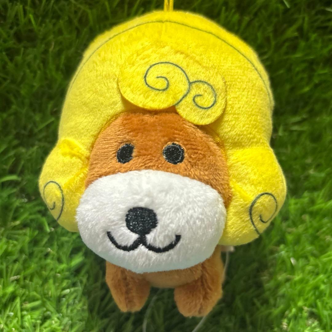 新品タグ付き アフロ犬 マスコット カーリー犬