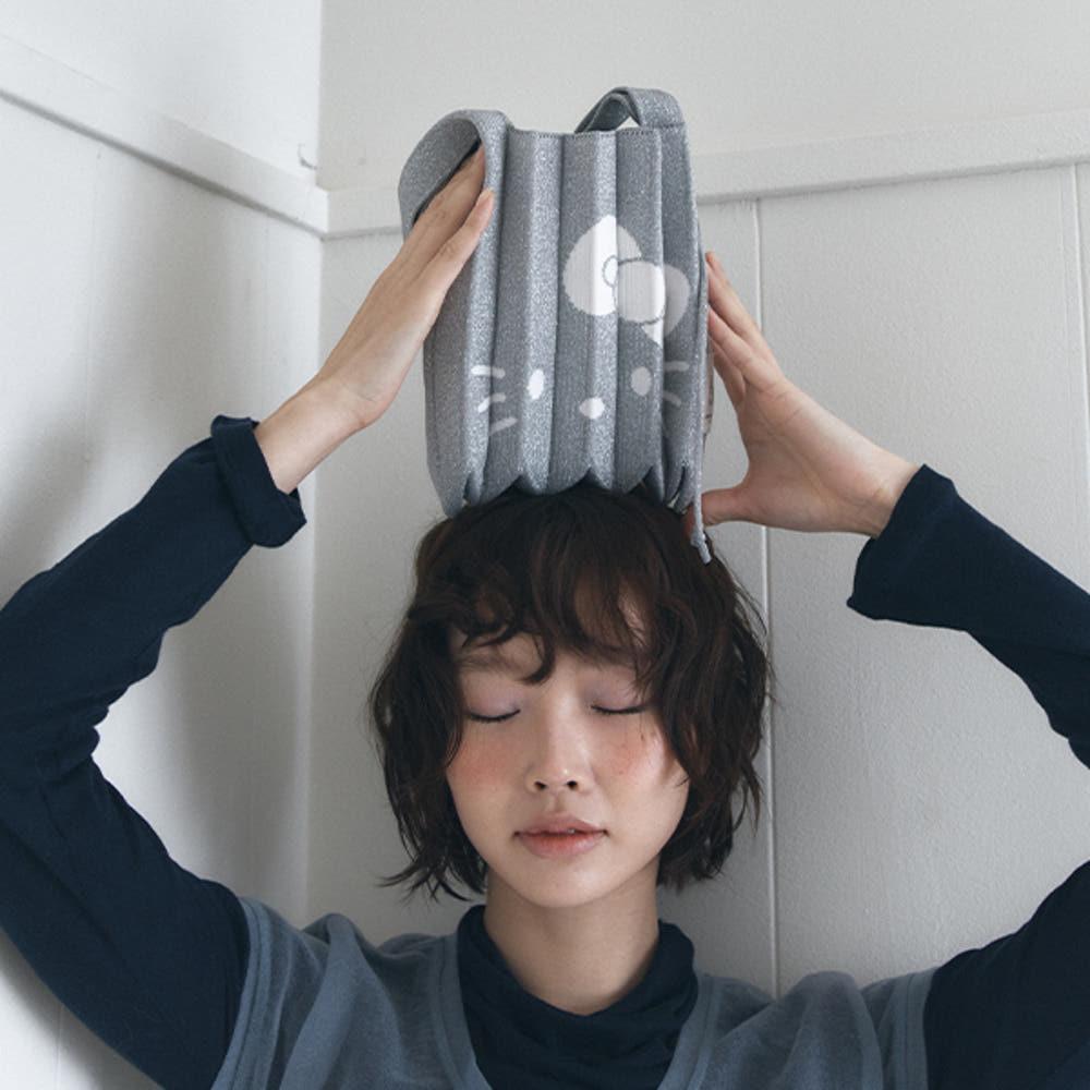 [네이버 단독] 럭키 플리츠 니트 스몰 스태리 헬로키티 플래티넘