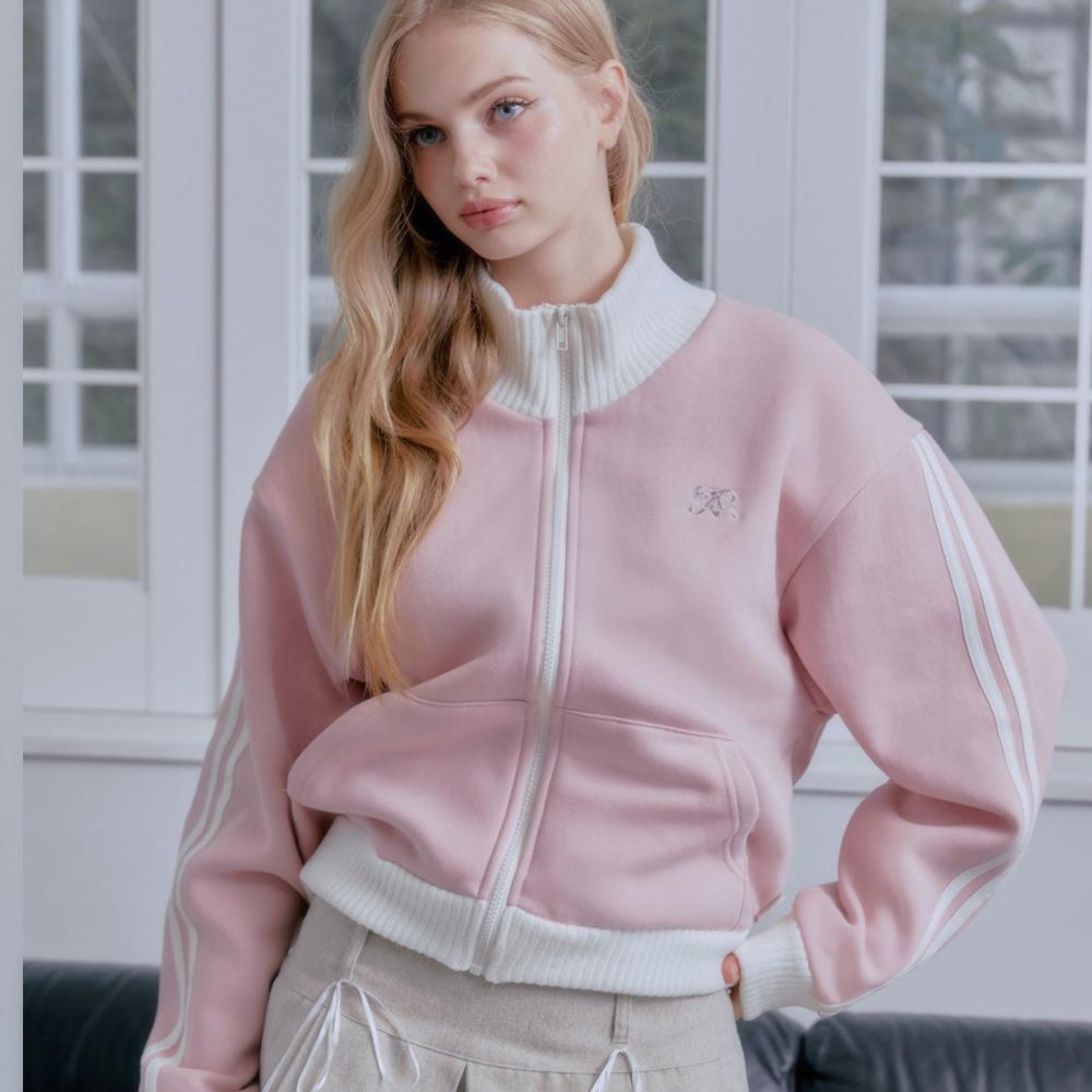 MF CHUNKY ZIP UP JACKET-PINK