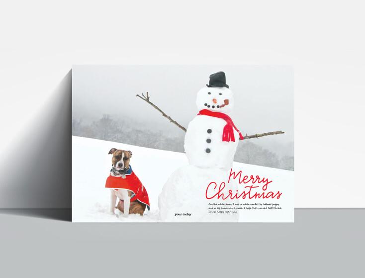 크리스마스 눈풍경 포스터