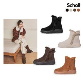 [삼성물산 공식수입] 숄(Scholl) 스웨이드 퍼 앵클부츠 (Zermatt Zip)